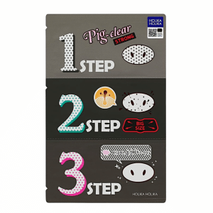 Clear Black Nose Sheet Mask 3-Step kit