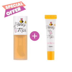 1+1 Honey & Milk Lip Oil and Scrub COMBO