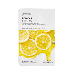 Real Nature Face Mask With Lemon Extract