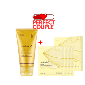 Perfect Couple! Kojic Acid Turmeric Night Wrapping Mask + Kojic Acid Turmeric Brightening Gel Mask 4kom