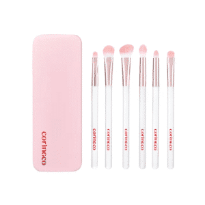 Pink Pocket Eye Brush Set 6 pcs