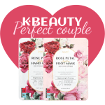 Perfect Couple! Rose Petal Satin Hand Mask 1pair + Rose Petal Satin Foot Mask 1pair