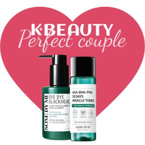 Perfect Couple! AHA.BHA.PHA 30 Days Miracle Toner 30ml + Bye Bye Blackhead 30 Days Miracle Green Tea ToxBubble Cleanser 120g