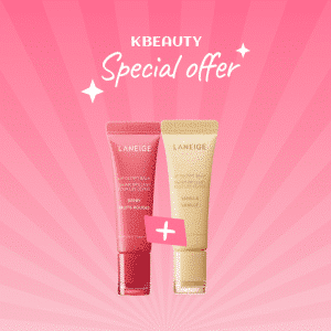 1+1 Lip Glowy Balm Berry & Lip Glowy Balm Vanilla